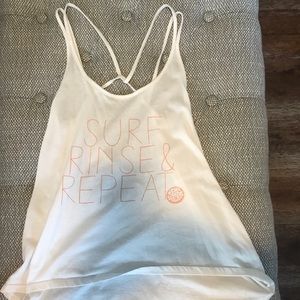 Ripped girl spaghetti strap tank top